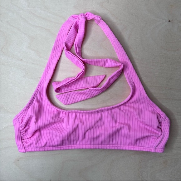 Size Small Xhilaration Ribbed Halter Bralette Bikini Top - Picture 2 of 5